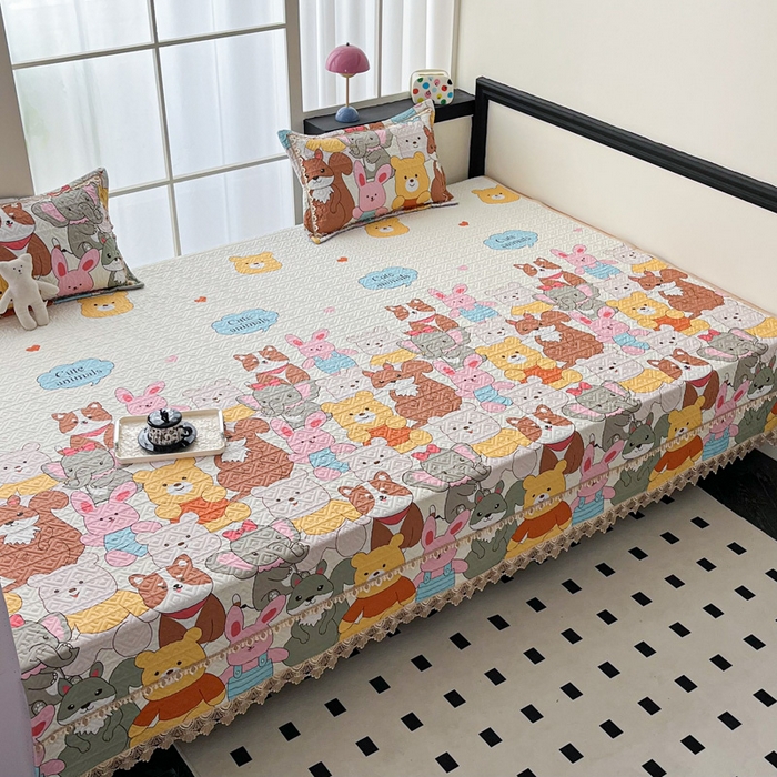 91家纺网 家纺一手货源 找家纺 手艺人家纺 2025新款带花纯棉绗缝榻榻米大炕盖榻榻米炕垫防滑炕垫榻榻米垫床盖榻榻米炕盖炕垫（K700-K723） K706