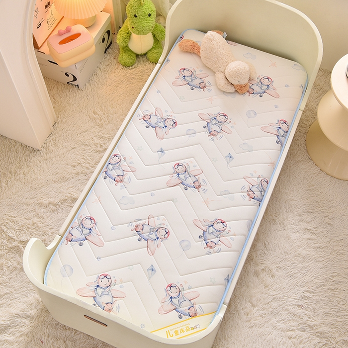 91家纺网 家纺一手货源 找家纺 嗨生活 2025年加厚针织棉乳胶床垫 幼儿园床垫 床褥 儿童床垫 单边款 太空旅行