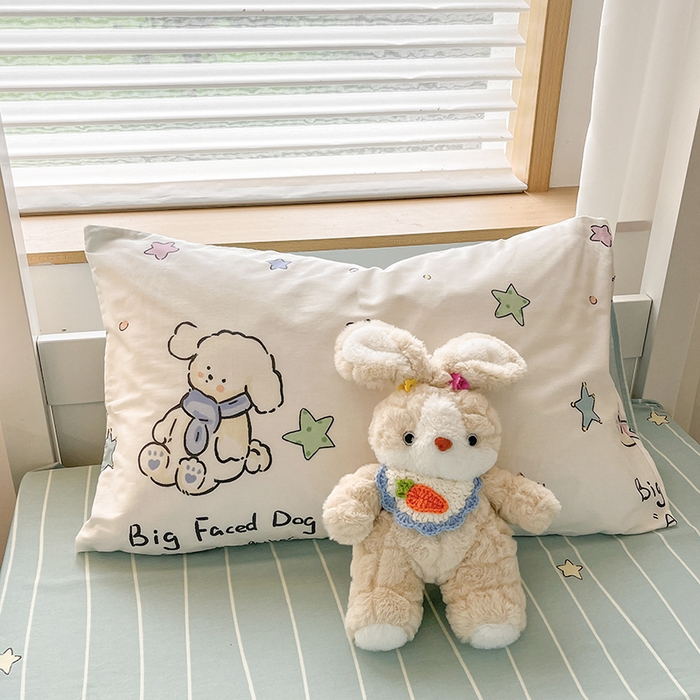 91家纺网 家纺一手货源 找家纺 慕尚家纺 2025新款全棉印花学生三件套套件 旺旺