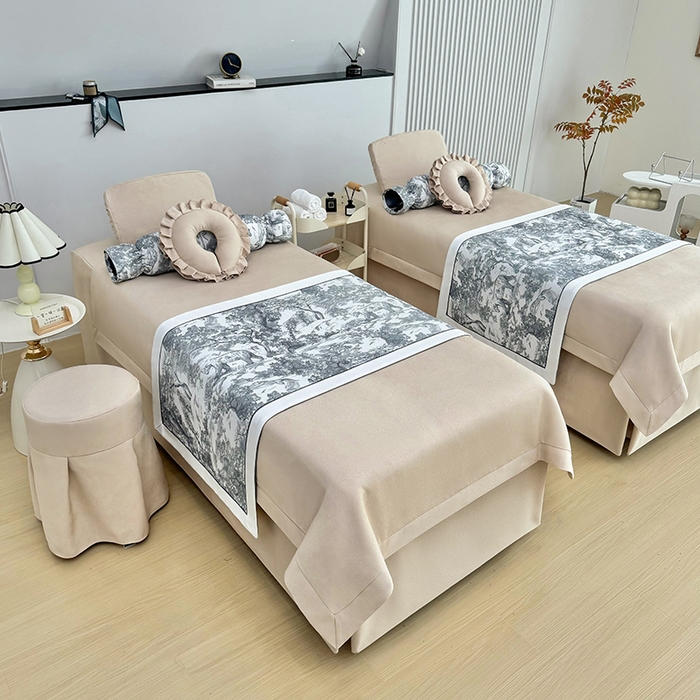 91家纺网 家纺一手货源 找家纺 莉人坊床罩2025新款高精密布料床罩-浪漫烟花 浪漫烟花奶黄色