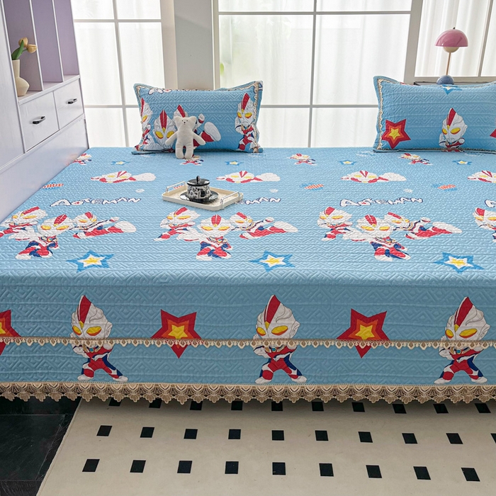 91家纺网 家纺一手货源 找家纺 手艺人家纺 2025新款带花纯棉绗缝榻榻米大炕盖榻榻米炕垫防滑炕垫榻榻米垫床盖榻榻米炕盖炕垫（K700-K723） K705