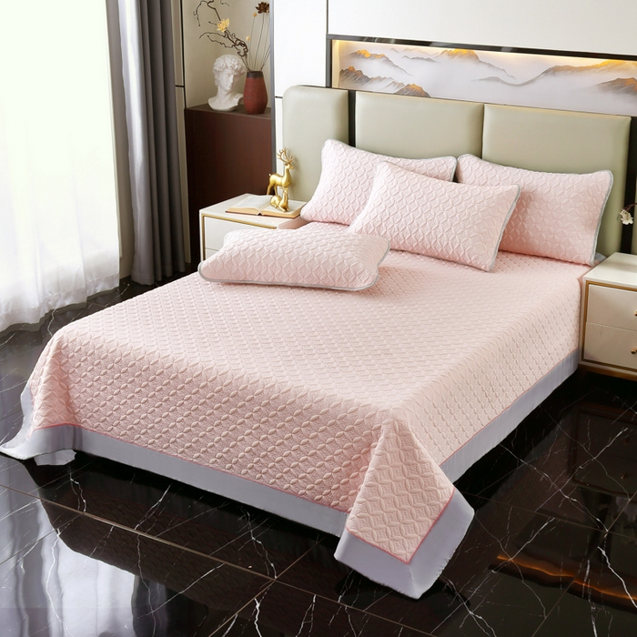 91家纺网 家纺一手货源 找家纺 （总）OL家纺2025新款凉感丝夏被床盖款三件套