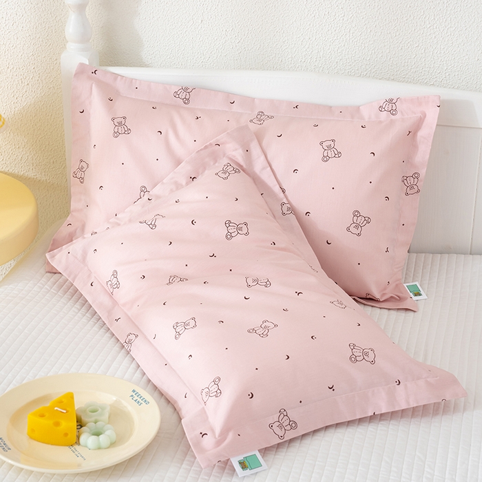 91家纺网 家纺一手货源 找家纺 （总）良佐生活 2025新款A类高支高密全棉压线儿童枕套纯棉学生枕头套