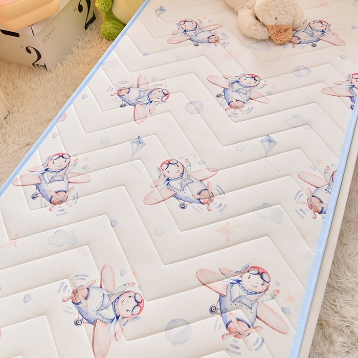 91家纺网 家纺一手货源 找家纺 嗨生活  2025年加厚针织棉乳胶床垫 幼儿园床垫 床褥 儿童床垫 立体款 太空旅行