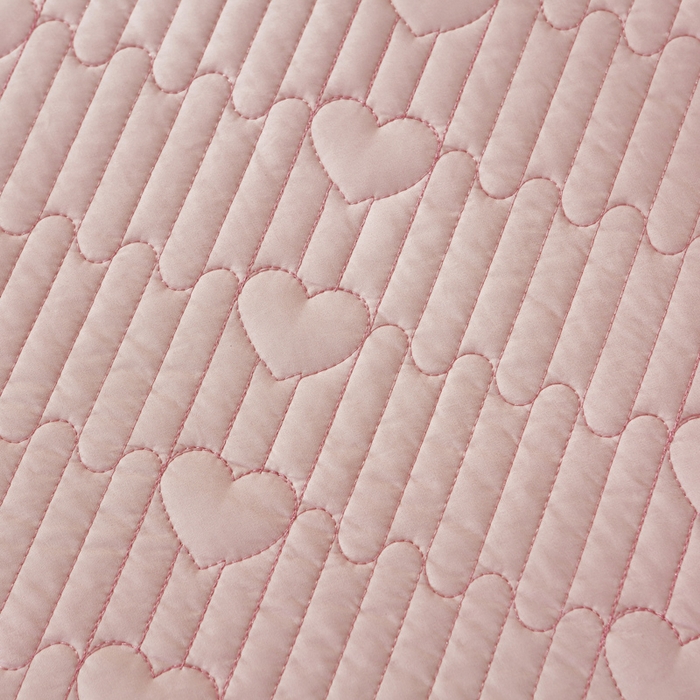 91家纺网 家纺一手货源 找家纺 OL家纺2025新款玉锦缎纯色床盖三件套-薰衣草 浅玉