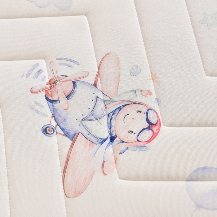 91家纺网 家纺一手货源 找家纺 嗨生活  2025年加厚针织棉乳胶床垫 幼儿园床垫 床褥 儿童床垫 立体款 太空旅行