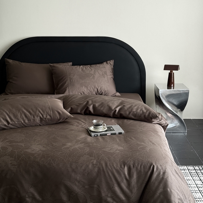 91家纺网 家纺一手货源 找家纺 （总）鹿班家居 2025年春夏款100S长绒棉精美提花四件套-夏日暮野（标准会员-20元）