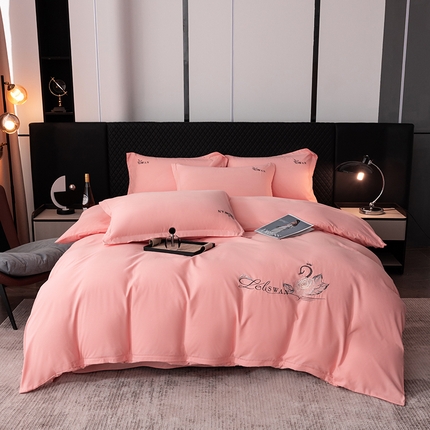 91家纺网 家纺一手货源 找家纺 （总）丫丫家纺 2025纯色绣花四件套