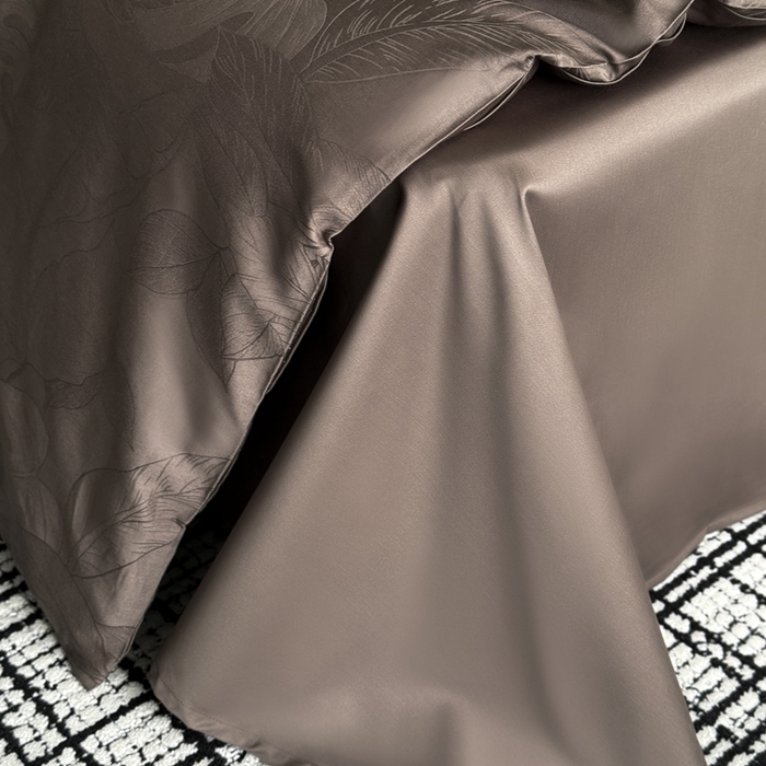 91家纺网 家纺一手货源 找家纺 （总）鹿班家居 2025年春夏款100S长绒棉精美提花四件套-夏日暮野（标准会员-20元）