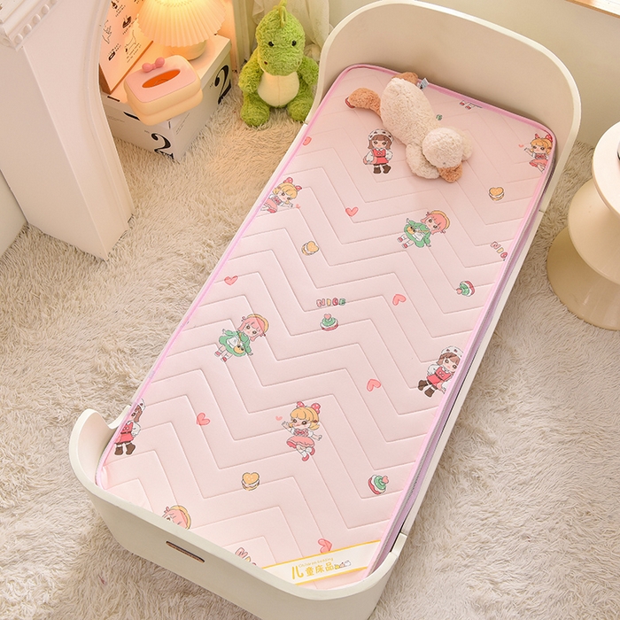 91家纺网 家纺一手货源 找家纺 嗨生活  2025年加厚针织棉乳胶床垫 幼儿园床垫 床褥 儿童床垫 立体款 甜心女孩