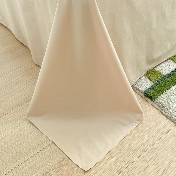 91家纺网 家纺一手货源 找家纺 泽西家纺2025新款A类全棉双拼纯色纯棉单被套 橄榄绿+奶茶