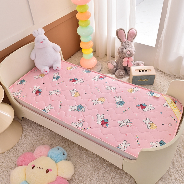 91家纺网 家纺一手货源 找家纺 嗨生活 2025年新款加厚立体全棉棉花床垫 幼儿园床垫 床褥 儿童床垫 草莓蛋糕兔