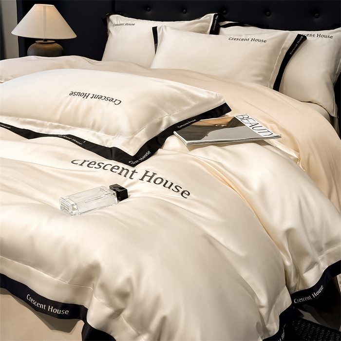 91家纺网 家纺一手货源 找家纺 （总）笙意家纺 2025新款轻奢时尚水洗冰丝四件套-奥芬系列