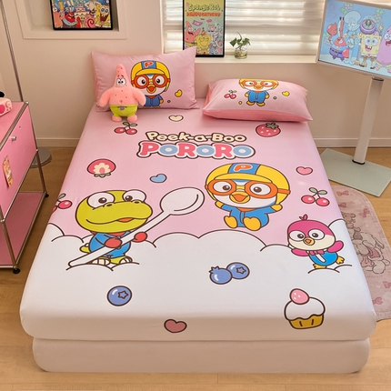 金爱家 2025新款全棉大版单品波乐乐床笠 棉单品波乐乐-水果派对