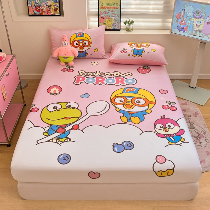 91家纺网 家纺一手货源 找家纺 金爱家 2025新款全棉大版单品波乐乐床笠 棉单品波乐乐-水果派对