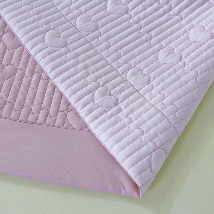 91家纺网 家纺一手货源 找家纺 OL家纺2025新款玉锦缎纯色床盖三件套-薰衣草 紫色