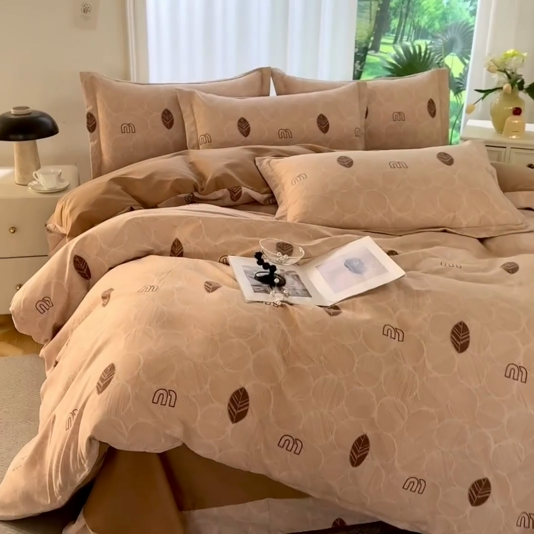 91家纺网 家纺一手货源 找家纺 （总）磨毛世家家纺 2025新款柔软舒适铂金加厚四件套