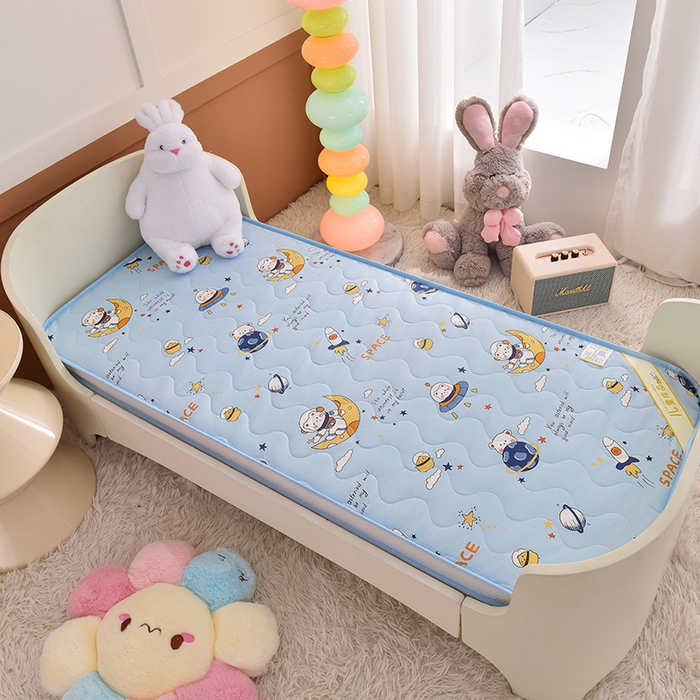 91家纺网 家纺一手货源 找家纺 嗨生活 2025年新款加厚立体全棉棉花床垫 幼儿园床垫 床褥 儿童床垫 星际火箭