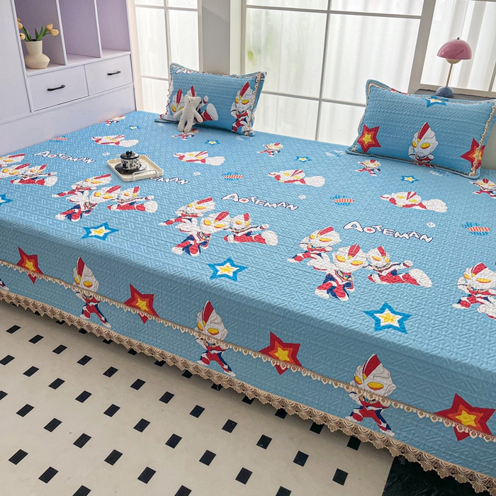 91家纺网 家纺一手货源 找家纺 手艺人家纺 2025新款带花纯棉绗缝榻榻米大炕盖榻榻米炕垫防滑炕垫榻榻米垫床盖榻榻米炕盖炕垫（K700-K723） K705