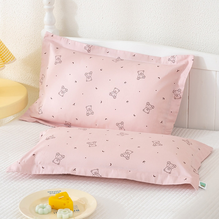 91家纺网 家纺一手货源 找家纺 （总）良佐生活 2025新款A类高支高密全棉压线儿童枕套纯棉学生枕头套