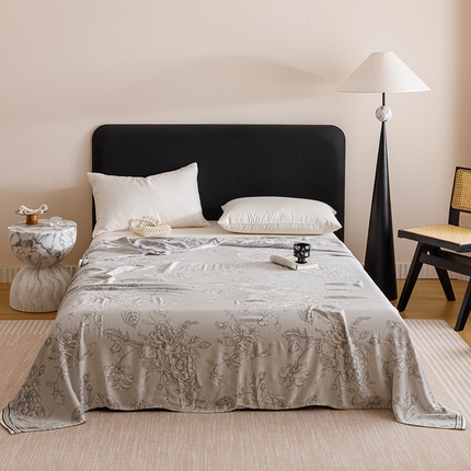 91家纺网 家纺一手货源 找家纺 （总）朴尔家纺-2025年新款柔滑竹纤维双层纱布冷感毯毛巾被