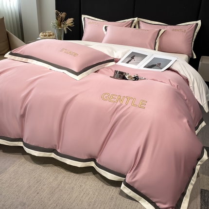 91家纺网 家纺一手货源 找家纺 （总）首尔家纺 2025水洗真丝四件套宽边款布达佩斯系列