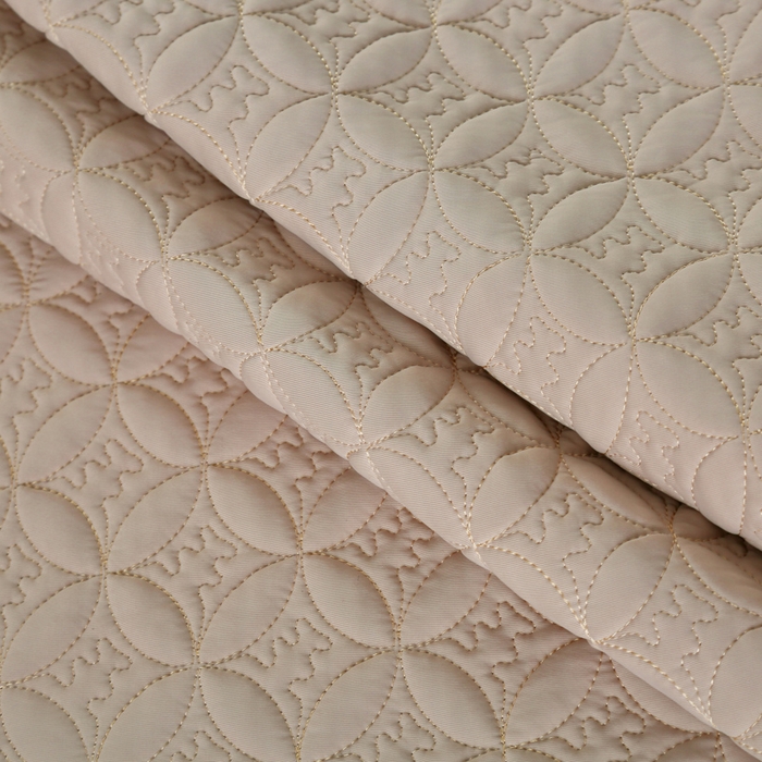 91家纺网 家纺一手货源 找家纺 OL家纺2025新款凉感丝夏被床盖款三件套 奶茶色