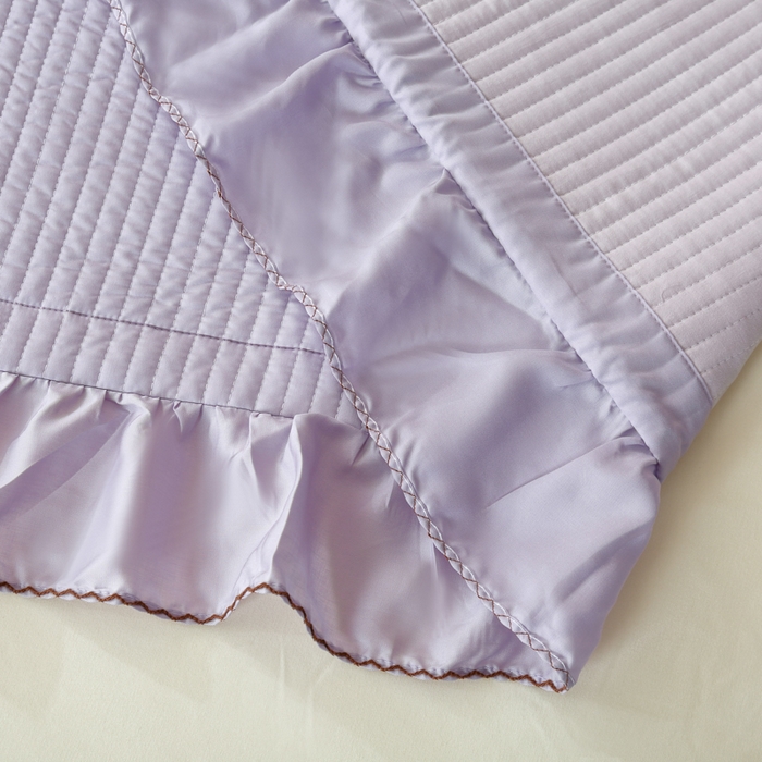 91家纺网 家纺一手货源 找家纺 OL家纺2025新款天丝床盖三件套系列-蒲公英 薰衣紫