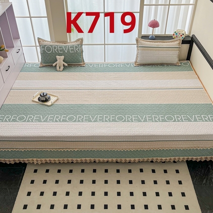 91家纺网 家纺一手货源 找家纺 （总）手艺人家纺 2025新款带花纯棉绗缝榻榻米大炕盖榻榻米炕垫防滑炕垫榻榻米垫床盖榻榻米炕盖炕垫（K700-K723）