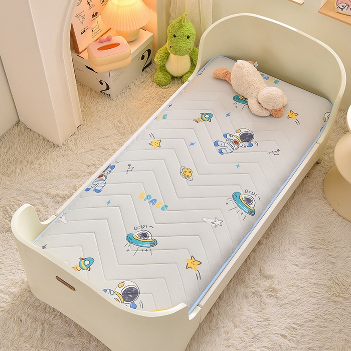 91家纺网 家纺一手货源 找家纺 嗨生活 2025年加厚针织棉乳胶床垫 幼儿园床垫 床褥 儿童床垫 单边款 宇航火箭