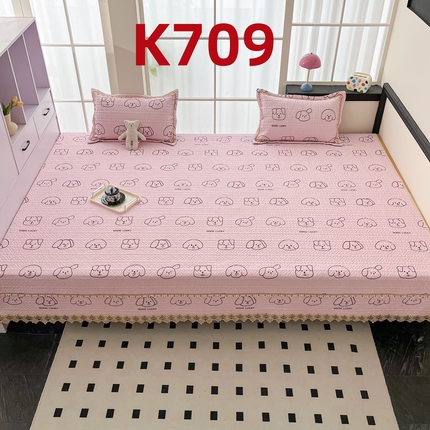 91家纺网 家纺一手货源 找家纺 （总）手艺人家纺 2025新款带花纯棉绗缝榻榻米大炕盖榻榻米炕垫防滑炕垫榻榻米垫床盖榻榻米炕盖炕垫（K700-K723）