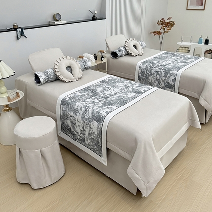 莉人坊床罩2025新款高精密布料床罩-浪漫烟花 浪漫烟花米色