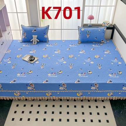 手艺人家纺 2025新款带花纯棉绗缝榻榻米大炕盖榻榻米炕垫防滑炕垫榻榻米垫床盖榻榻米炕盖炕垫（K700-K723） K701