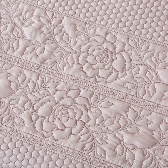 91家纺网 家纺一手货源 找家纺 OL家纺2025新款天丝床盖三件套系列-牡丹 芋头紫