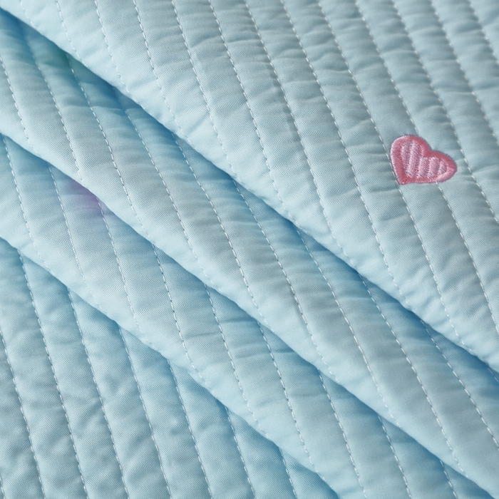 91家纺网 家纺一手货源 找家纺 OL家纺2025新款天丝床盖三件套系列-清新交响曲 秋波蓝