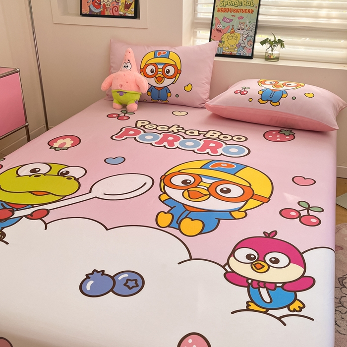 91家纺网 家纺一手货源 找家纺 金爱家 2025新款全棉大版单品波乐乐床笠 棉单品波乐乐-水果派对