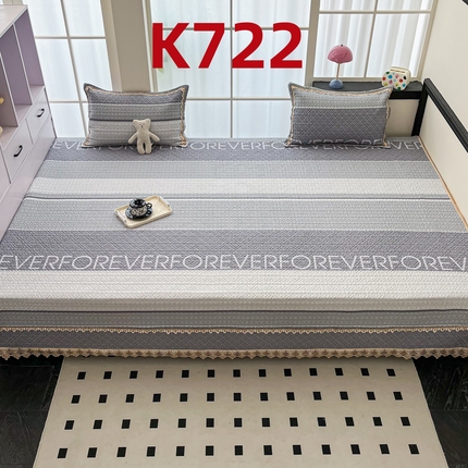 91家纺网 家纺一手货源 找家纺 （总）手艺人家纺 2025新款带花纯棉绗缝榻榻米大炕盖榻榻米炕垫防滑炕垫榻榻米垫床盖榻榻米炕盖炕垫（K700-K723）