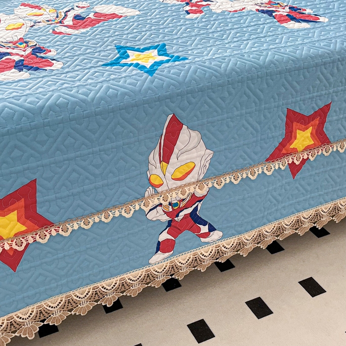 91家纺网 家纺一手货源 找家纺 手艺人家纺 2025新款带花纯棉绗缝榻榻米大炕盖榻榻米炕垫防滑炕垫榻榻米垫床盖榻榻米炕盖炕垫（K700-K723） K705