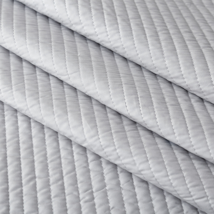 91家纺网 家纺一手货源 找家纺 OL家纺2025新款天丝床盖三件套系列-清新交响曲 玛瑙灰