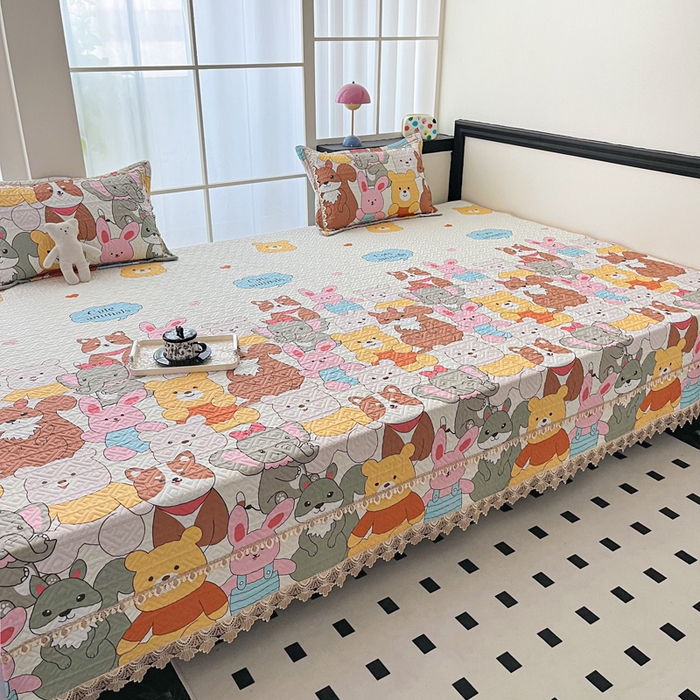 91家纺网 家纺一手货源 找家纺 手艺人家纺 2025新款带花纯棉绗缝榻榻米大炕盖榻榻米炕垫防滑炕垫榻榻米垫床盖榻榻米炕盖炕垫（K700-K723） K706