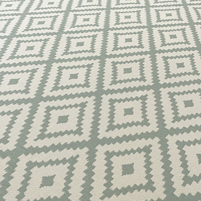 91家纺网 家纺一手货源 找家纺 鑫钰 2025新款老粗布床单床笠系列-格纹系列 菱格绿