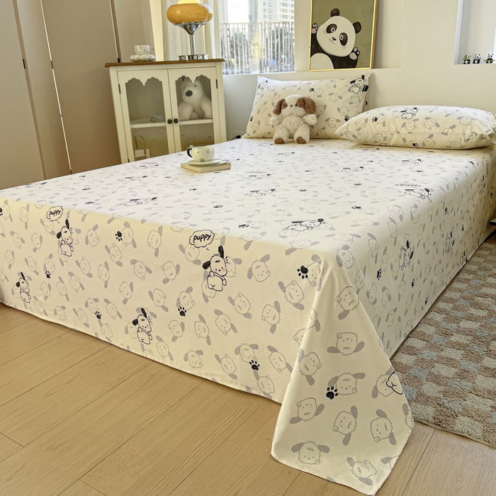 91家纺网 家纺一手货源 找家纺 （总）鑫钰 2025新款纯棉老粗布单床单-卡通系列