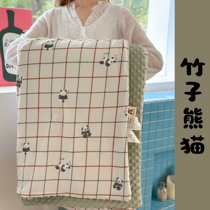 91家纺网 家纺一手货源 找家纺 （总）暖生活 2025新款牛奶针织棉豆豆夏被