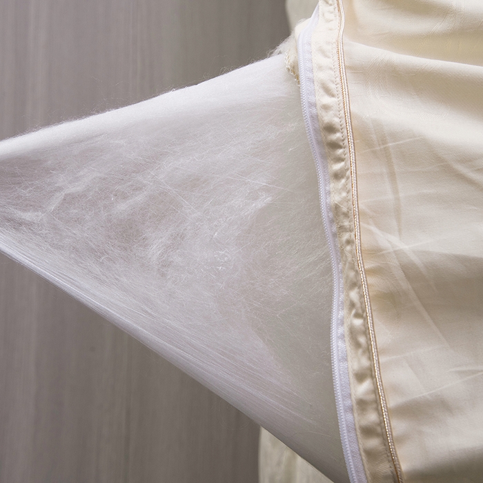 91家纺网 家纺一手货源 找家纺 鑫田家纺 2025新款60s纯棉提花婚庆蚕丝被桑蚕丝长丝春秋被子母被冬被礼品被夏被 黄