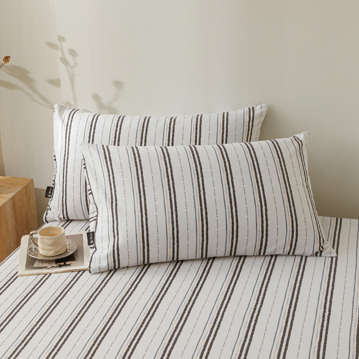 91家纺网 家纺一手货源 找家纺 （总）鑫钰2025新款纯棉全棉老粗布床单--北欧风