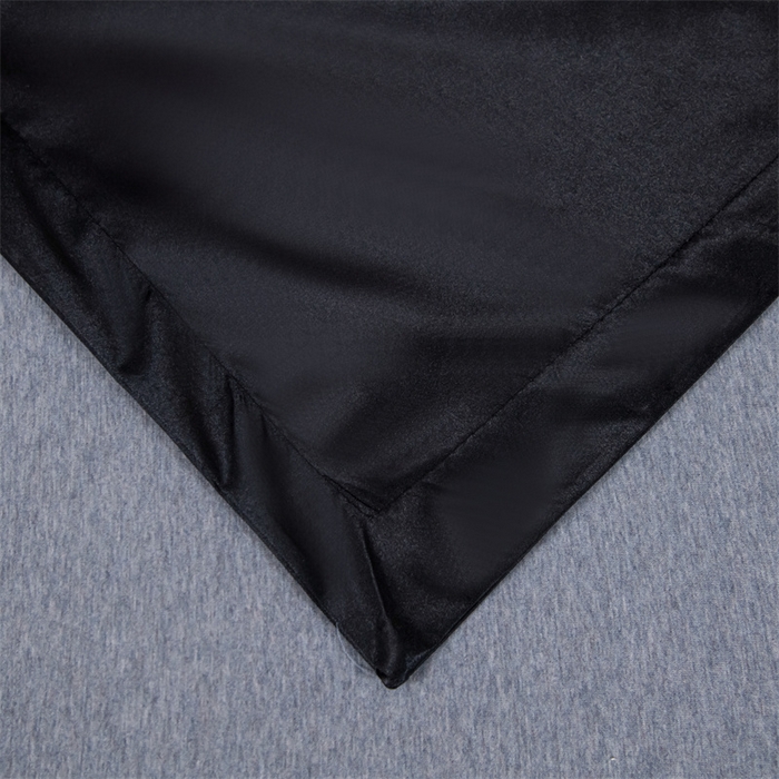 91家纺网 家纺一手货源 找家纺 梦舒羽2025新款防水冰丝纯色双人枕套情侣1.8m枕芯套内胆套 防水冰丝双人枕套-尊贵黑