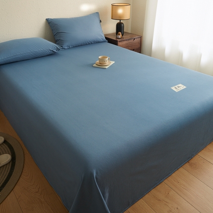 91家纺网 家纺一手货源 找家纺 （总）鑫钰2025新款纯棉全棉老粗布床单--LP纯色系列