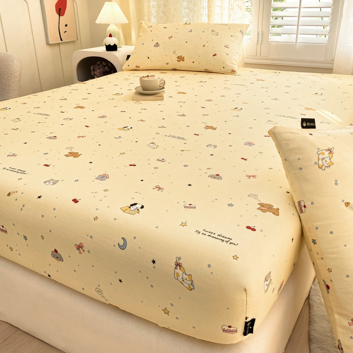 91家纺网 家纺一手货源 找家纺 （总）鑫钰 2025新款全棉有氧双层纱床笠