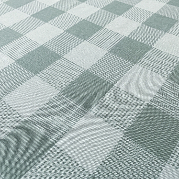 91家纺网 家纺一手货源 找家纺 鑫钰 2025新款老粗布床单床笠系列-格纹系列 青缇格