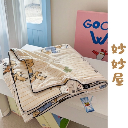 91家纺网 家纺一手货源 找家纺 暖生活2025新款牛奶针织棉夏被-迪士尼系列 妙妙屋